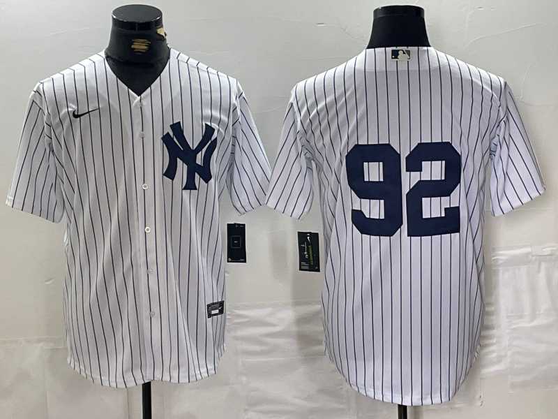 Men%27s New York Yankees #92 Matt Krook White Cool Base Stitched Baseball Jersey->new york yankees->MLB Jersey